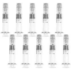 10PCS 1ML Disposable Glass Luer Lock Refilling Syringe Glass Syringe Disposable Glass Luer Lock For Hospital Clinic Surgery