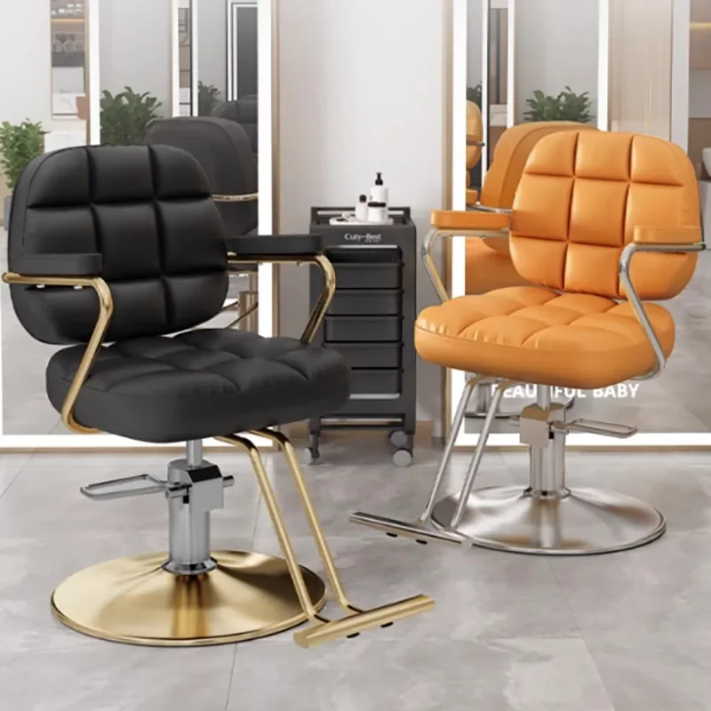 

Esthetics Creative Barber Chair Simple Modern Nordic Trendy Barber Chair Glamour Exquisite Silla Barberia Commercial Furniture
