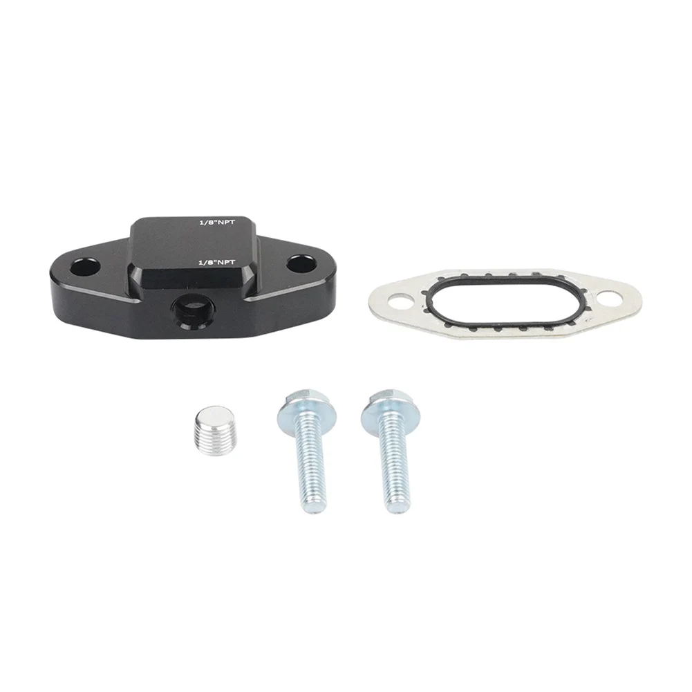 

Металлическая крышка для обходного фильтра масляного радиатора с 2 резьбовыми портами 1/8 NPT, совместимая с двигателями LS Gen III и Gen IV