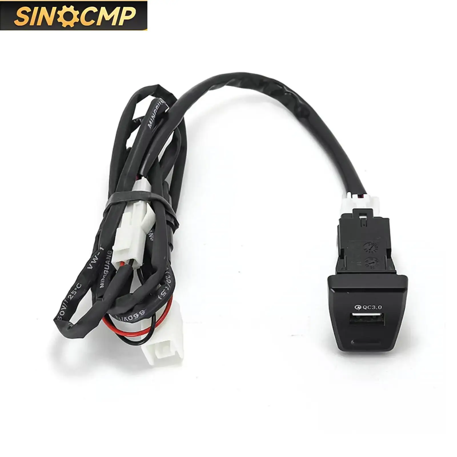 

1 Pc USB Adapter QC 3.0 Hub Center Console LED FOR Toyota RAV4 2020-2022 Direct Replacement Automobiles Parts