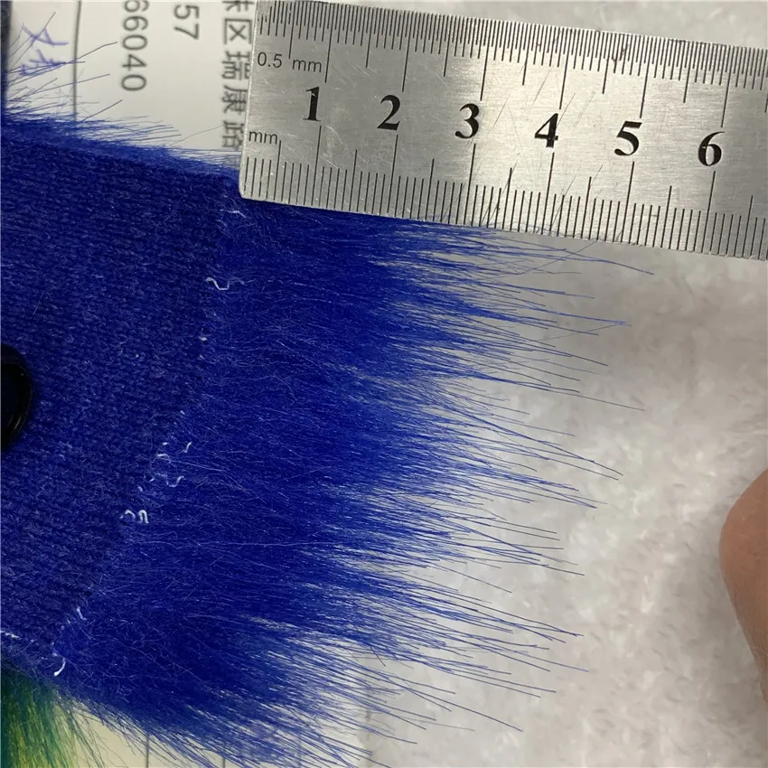 Wholesale thick quality pile 5cm plush fox fur,felt cloth,faux fur fabric, Carpet Decoration Materials