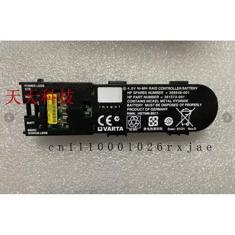 

New Original HSTNM-B011 Battery 398648-001 381573-001 383280-B21 Battery Pak For HP P400 P800 Raid Controller Battery 4.8V