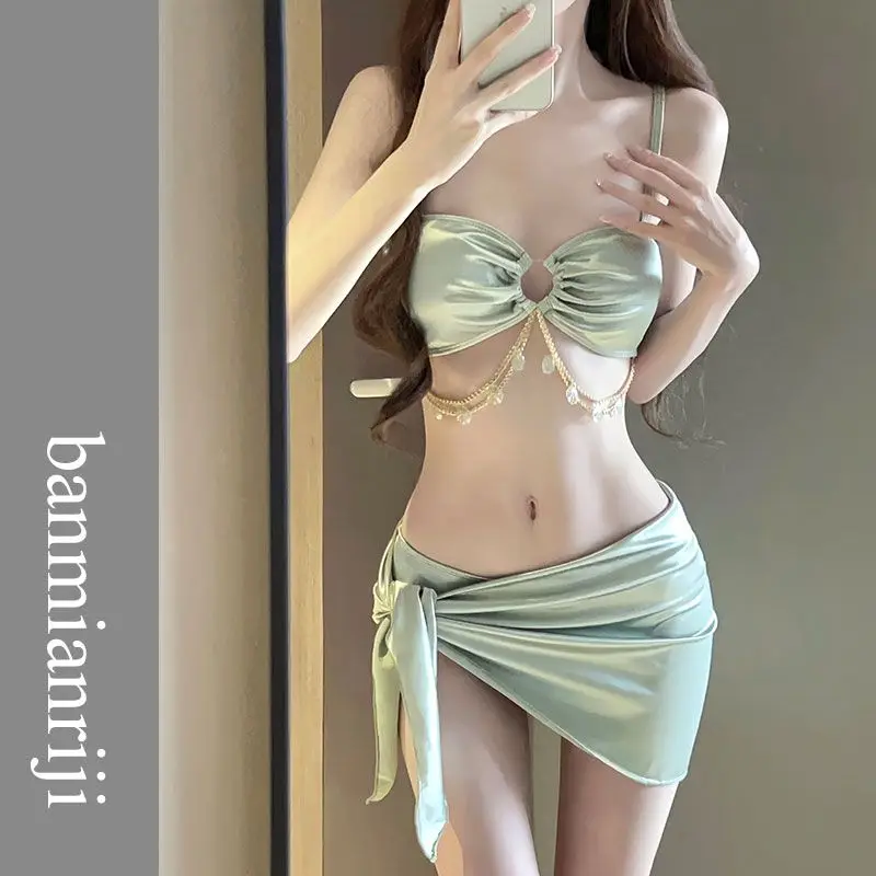 

New Three-piece Bikini Sexy Hot Spring Vacation Style Swimsuit