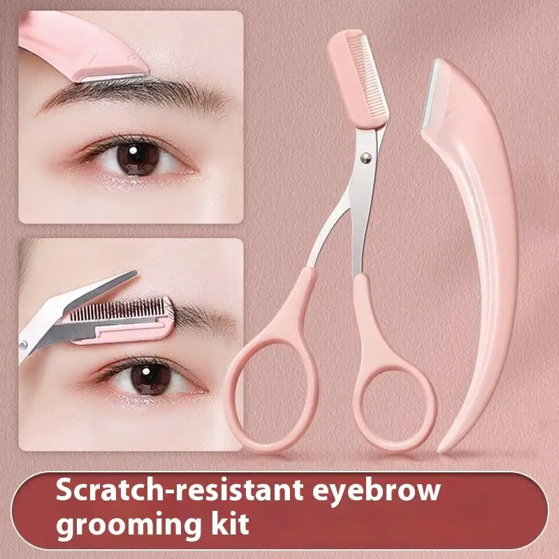 

3 шт. набор для стрижки бровей изогнутые ножницы для бровей с инструментами для ухода за идеальными бровями
