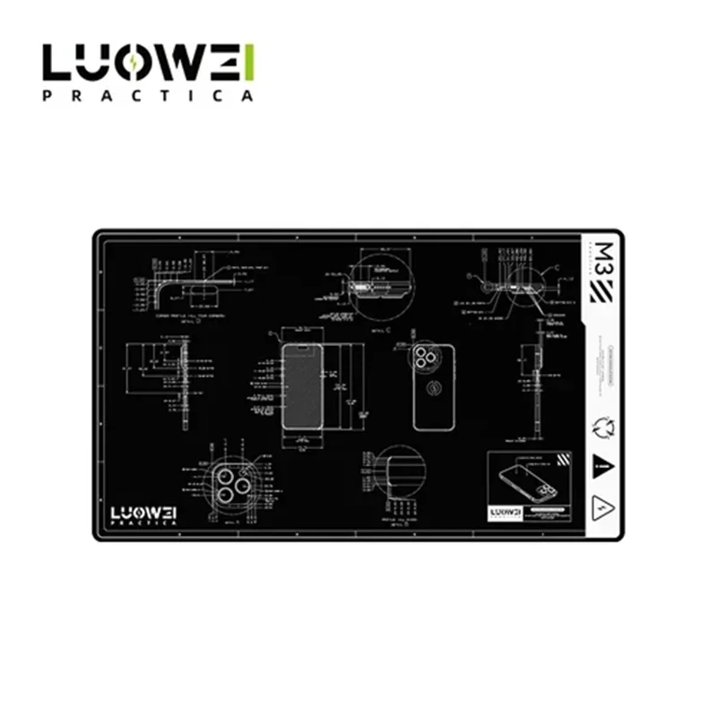 LUOWEI LW-M3 Heat Resistant Multifunctional Repair Pad Strong Toughness 27-inch Large Area Motherboard Welding Repair Mat