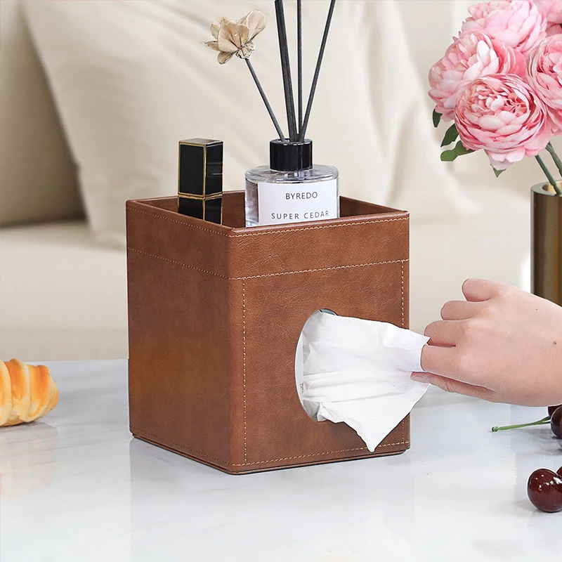 

Bestselling Multifunctional Tissue Box - Desktop Organizer for Home Living Room & Dining Room Square Tissue Box Holder