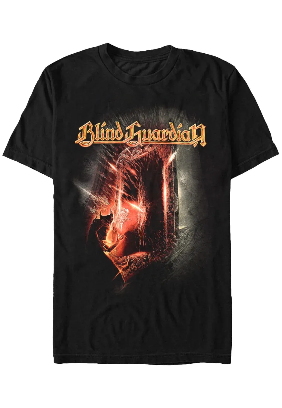 

Blind Guardian Beyond The Red Периферийный узор с принтом Летние элитные брендовые хлопковые мужские и женские футболки с короткими рукавами