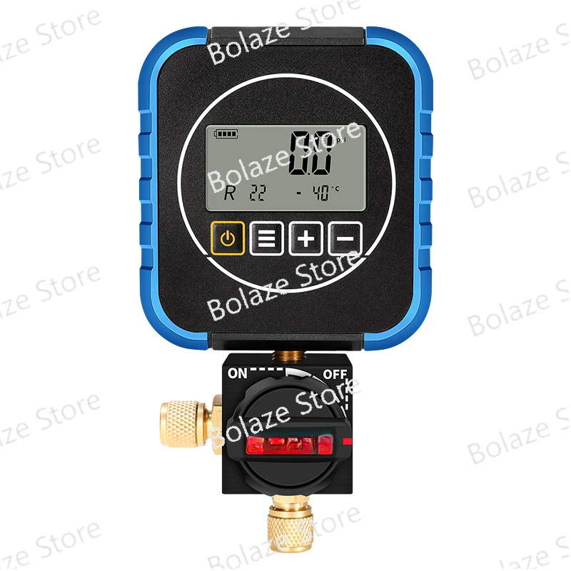 VDG-S1 Electronic Fluorine Addition Meter Digital Display Liquid   LCD Air Conditioning Refrigerant Pressure Gauge Tube