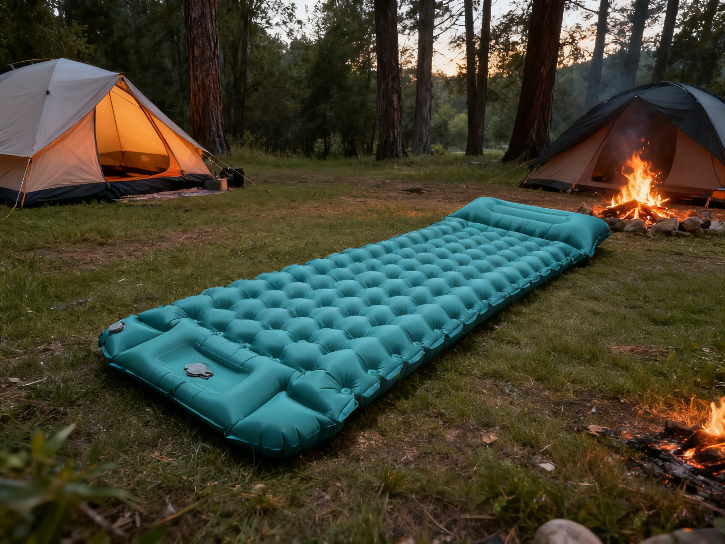 Gemütliche 10 cm dicke aufblasbare Matratze – isolierte Winter-Campingunterlage, perfekte Weihnachtsgeschenkidee für Familien- und Outdoor-Abenteuer – Detail 3