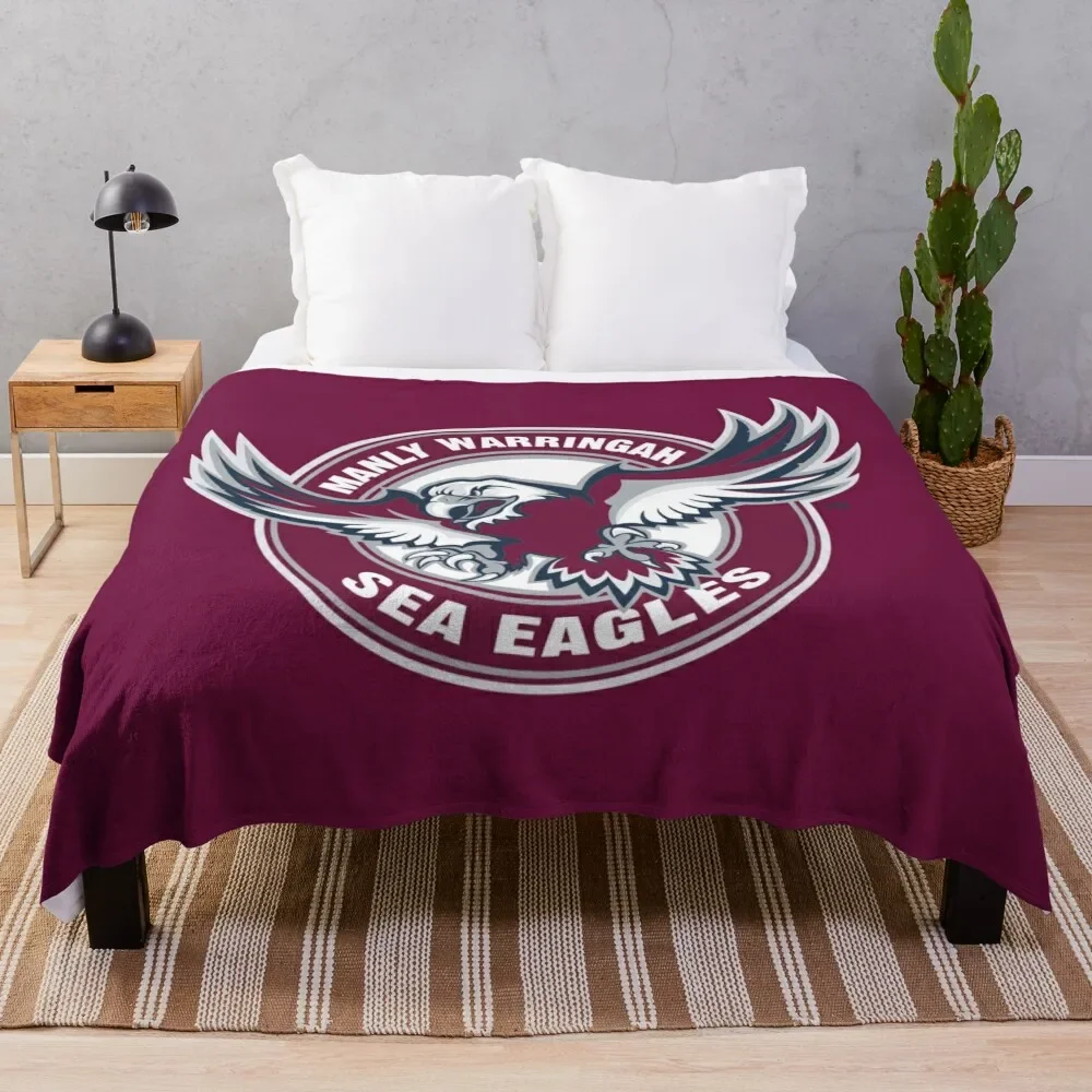 Manly Warringah Sea Eagles Throw Blanket Giant Sofa Plaid Blankets