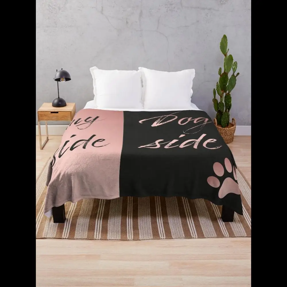 

Cozy My Side Dog Side Throw Blanket for Ultimate Comfort Home Textiles Collection