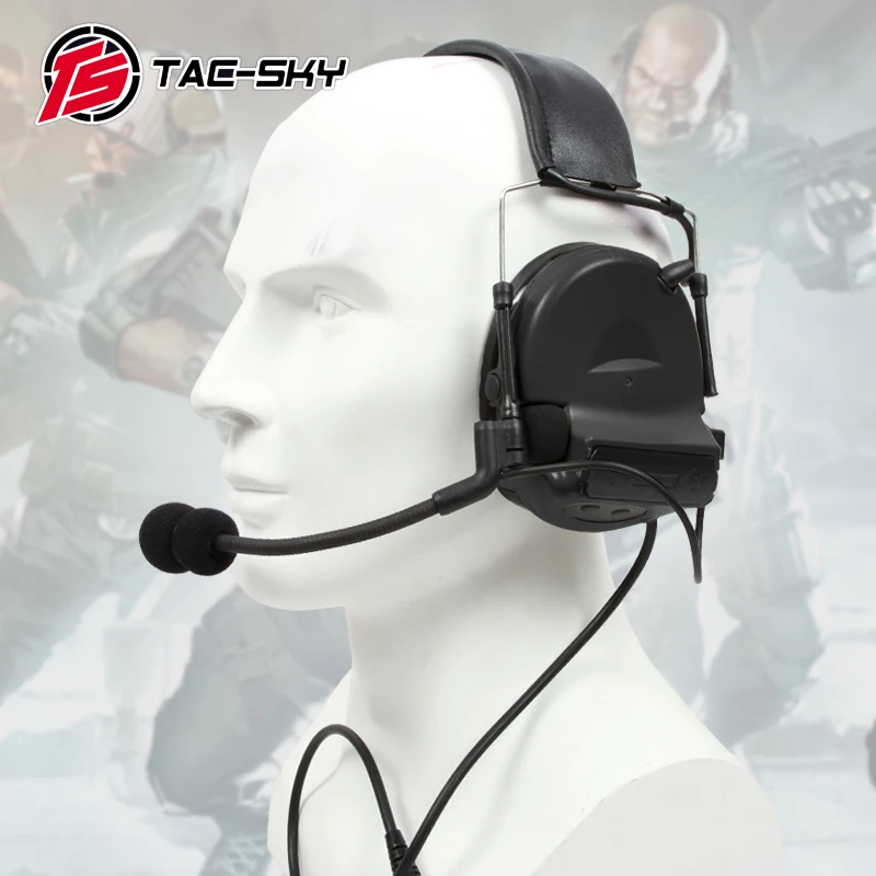 

TAC-SKY COMTA II Silicone Earmuff Edition Tactical Comta Noise Reduction Intercom Shooting Tactical Comta Ii Headset