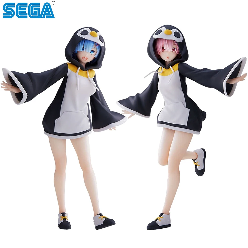 [In Stock] Original Sega Luminasta Re: Zero Starting Life In Another World Rem Ram Penguin Costume Ver. 20Cm Action Figure