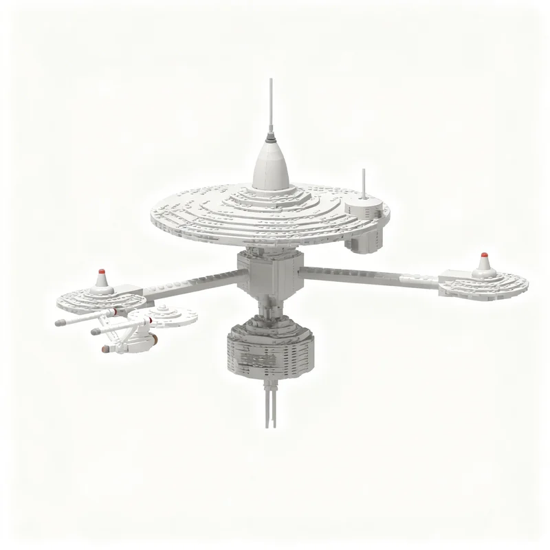 2136pcs MOC K-Class Space Station K-7 Smooth Edition Model Building Blocks Construction DIY Birthday Brick Education Assemble