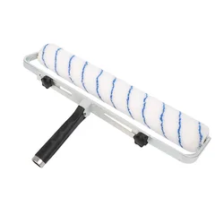 Brosse de rouleau de peinture en alliage d'aluminium, cadre de rouleau, outil de poignée de peinture, support d'outil de maison décoratif de mur, 18