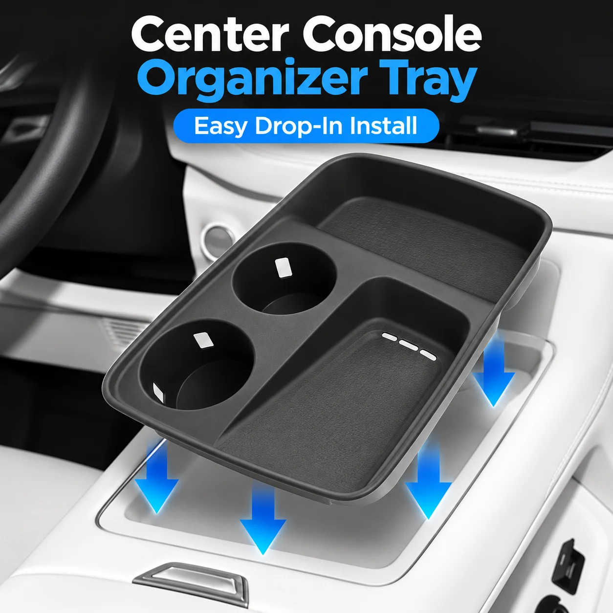 Wireless Charging Pad Center Console Silicone Cup Holder Phone Mat for Haval H6L Interior Decoration Car Accessories Organizer