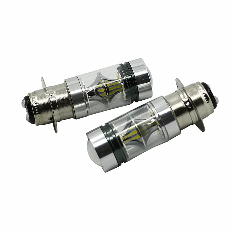 2x 100W LED Super White HeadLight Bulbs For Honda TRX 250 300 400 450 700