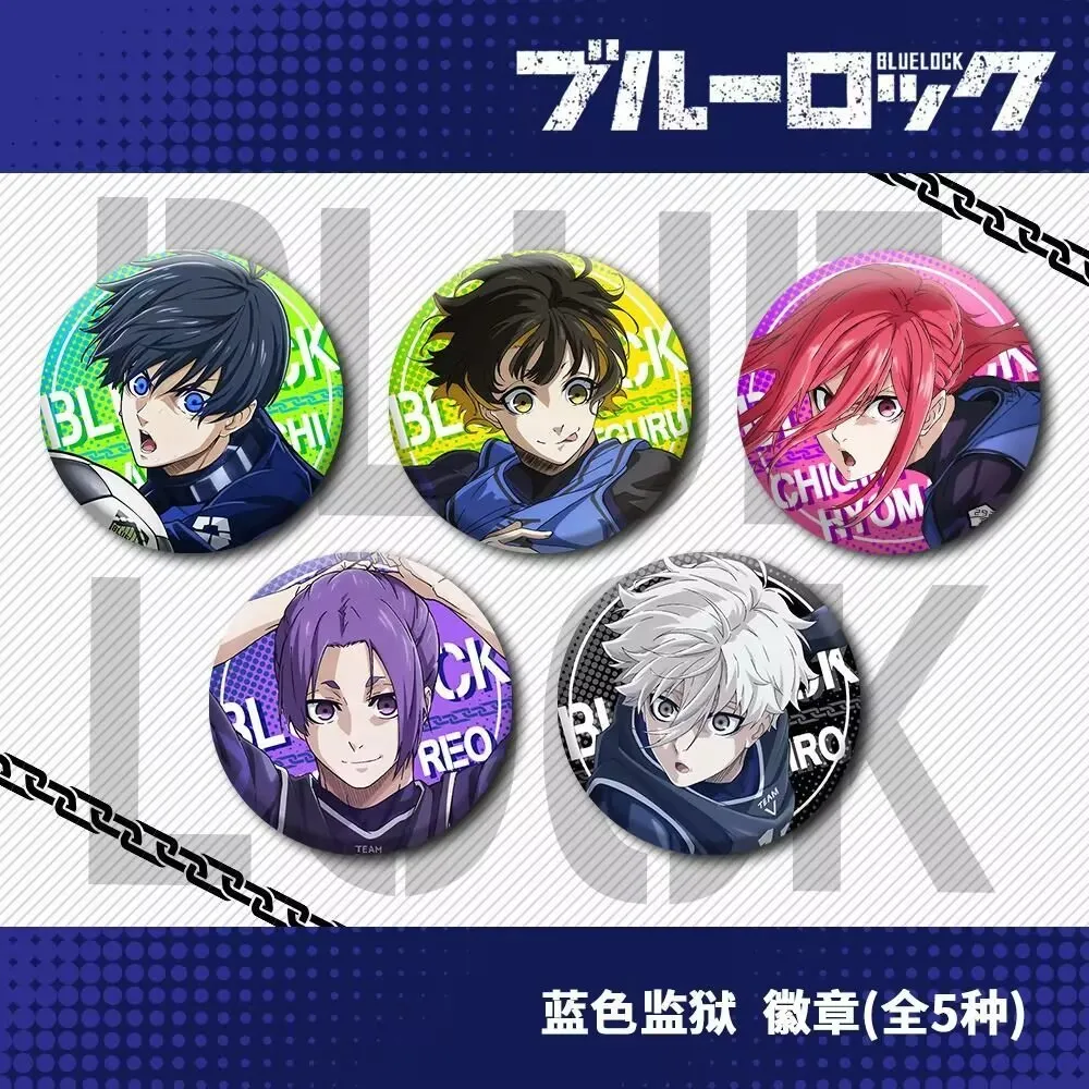 

Значок из мультфильма аниме «Kiyoshi Yi, Seishiro, Qianqi Baoma, Fengle Hui» с брошью «Blue Prison»