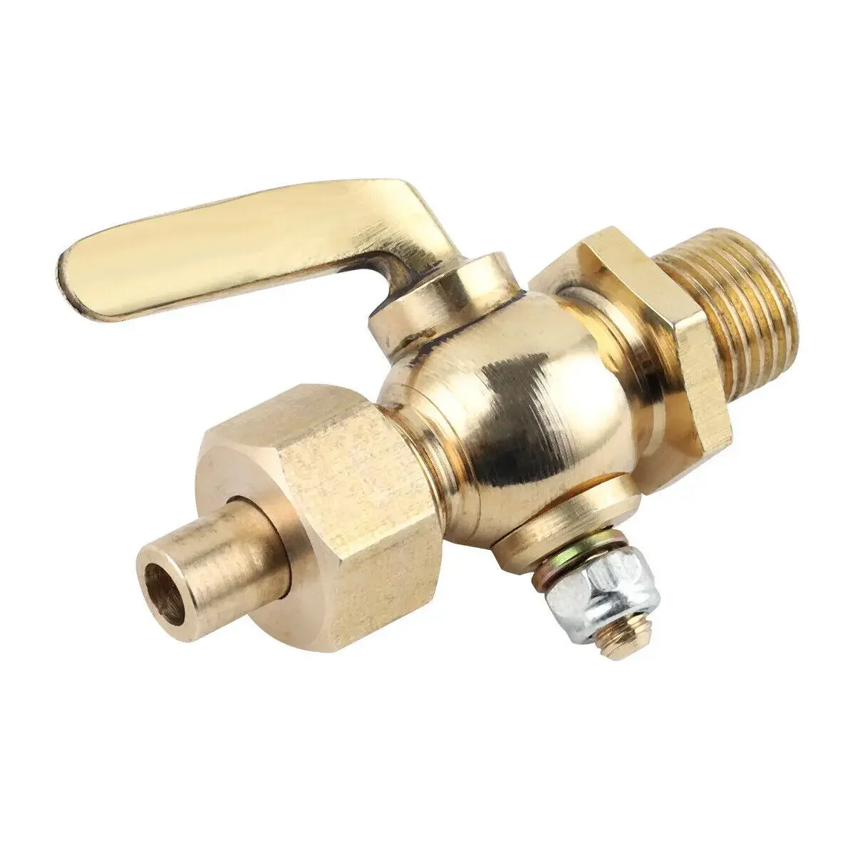 Vintage Motorcycle Fuel Gas Oil Faucet Replacement Brass Petcock 1/4\