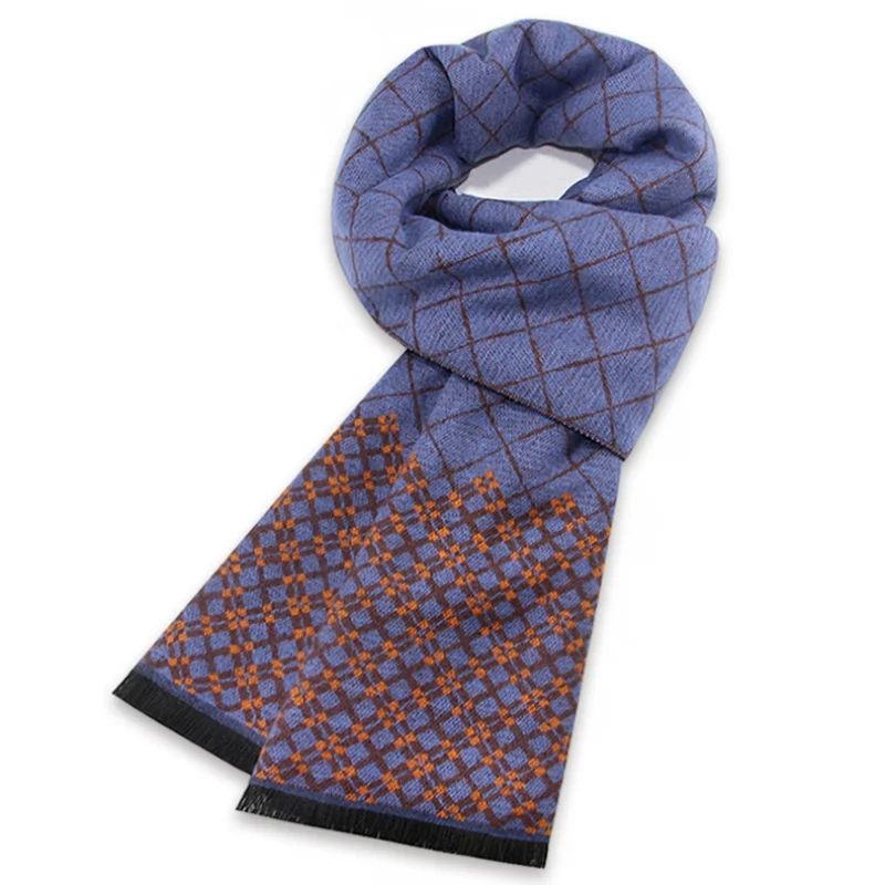 

Luxury Brand Design Men Scarf Foulard Plaid Scarves Business Casual Winter Men Scarf Warm cashmere Scarfs fashion Shawls Wraps