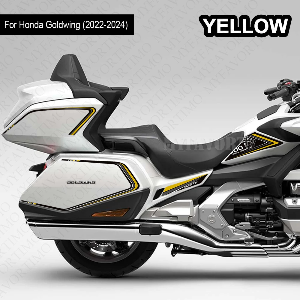 Para honda goldwing gold wing gl1800 f6b tour 2022 - 2024 almofada do tanque da motocicleta proteção casos de bagagem carenagem fender adesivos