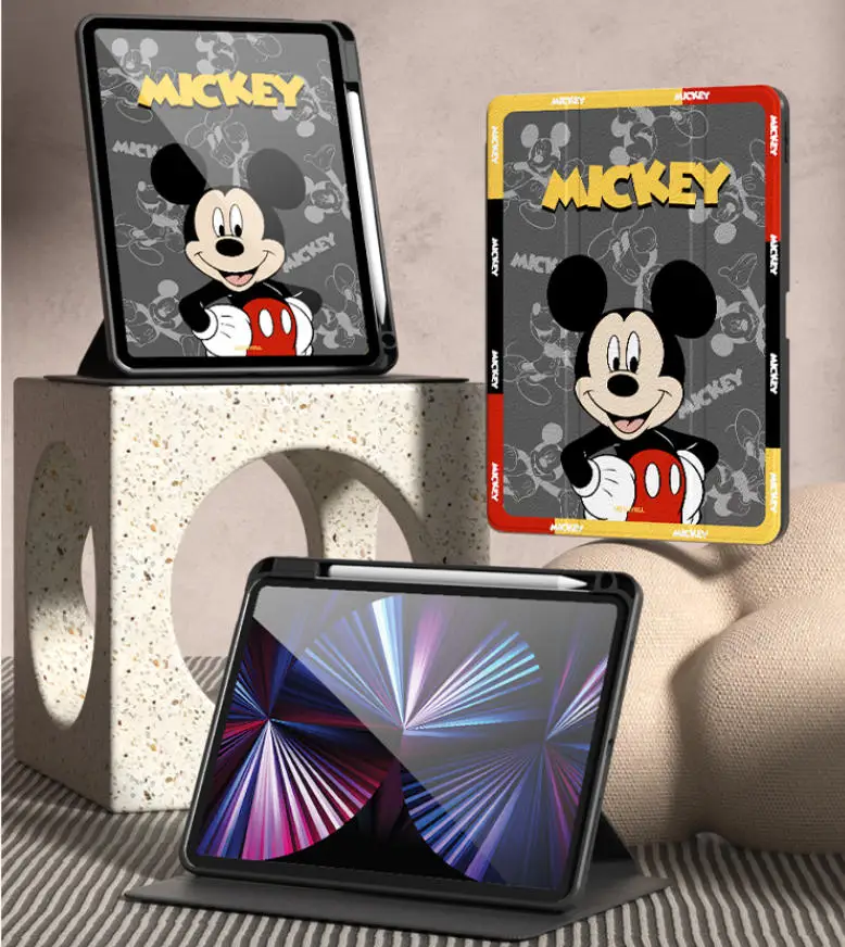 حافظة ميكي لجهاز iPad Funda ipad 8/9/10 10.2in Air 4 5 10.9in M2 M3 A16 11in حافظة واقية Pro4 5 6 12.9in M4 13in غطاء لوحي #3
