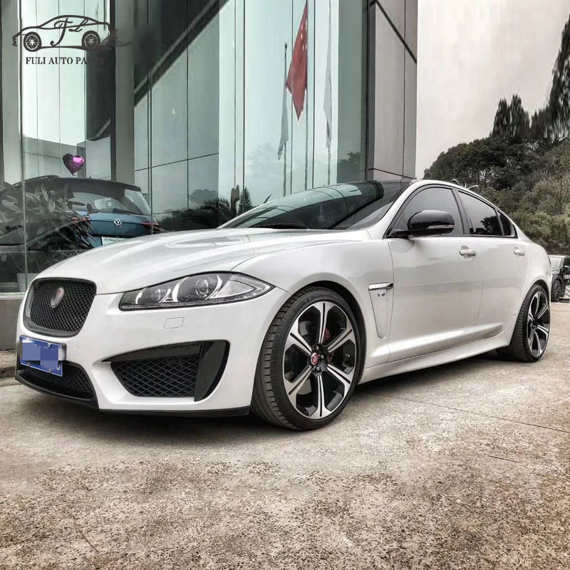 FULI auto body systems For Jaguar XF XFL 2016-2019 Upgrade RS Sport Style Front Bumper,Rear lip,Grille Body Kits car bumpers