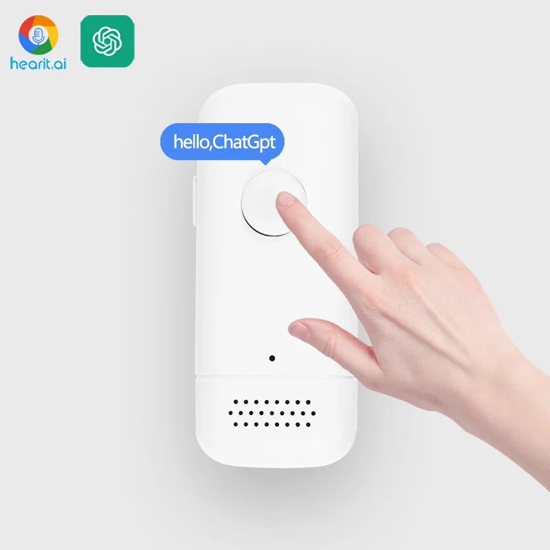AI ChatGPT Portable Lightweight Smart Listening Text Input Translator Language Recorder Microphone