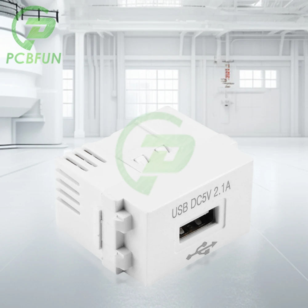 Mobiele Telefoon Oplaadpaneel Usb Power Module 220V Socket 5V Transformator 2.1a Usb Opladen Stopcontact Schakelende Adapter