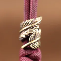 Plume Brass Knife Beads EDC Outdoor DIY Paracord Woven Bracelet Accessories Lanyard Pendants Umbrella Rope Flashlight Hangings