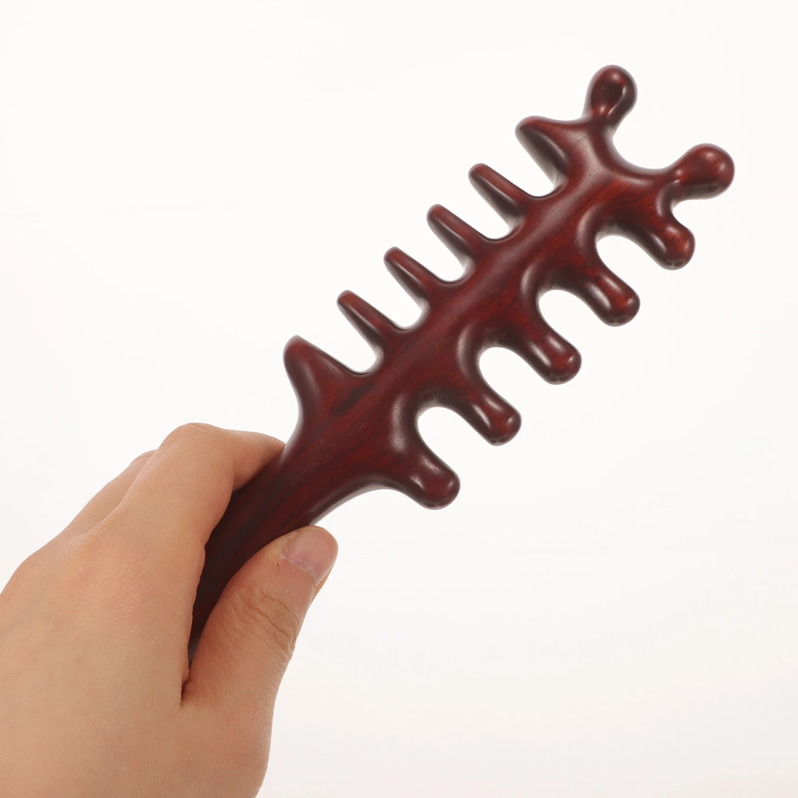 

Деревянная расческа для волос с широкими зубьями, массажный инструмент для ухода за кожей головы, антистатический скребок для тела Acupoint