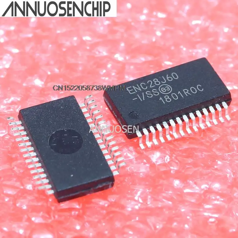 10PCS ENC28J60 SPI ENC28J60/SS SSOP-28 New & original ENC28J60-I/SS