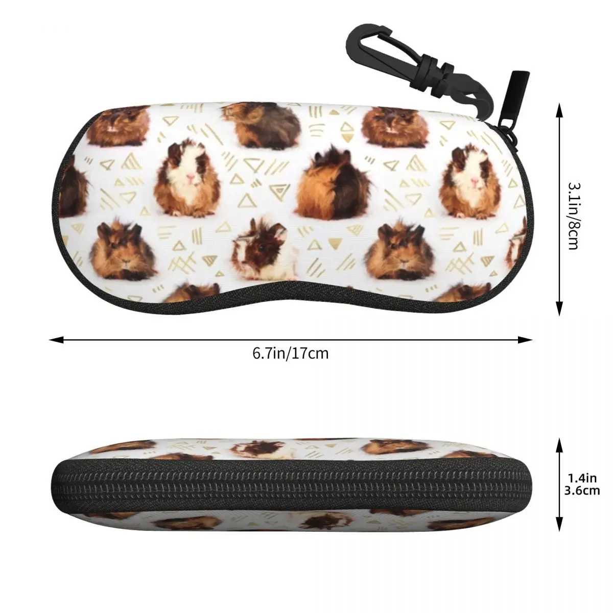 The Essential Guinea Pig Shell Glasses Case Protective Sunglasses Box Women Men Soft Eyeglass Bag Pouch