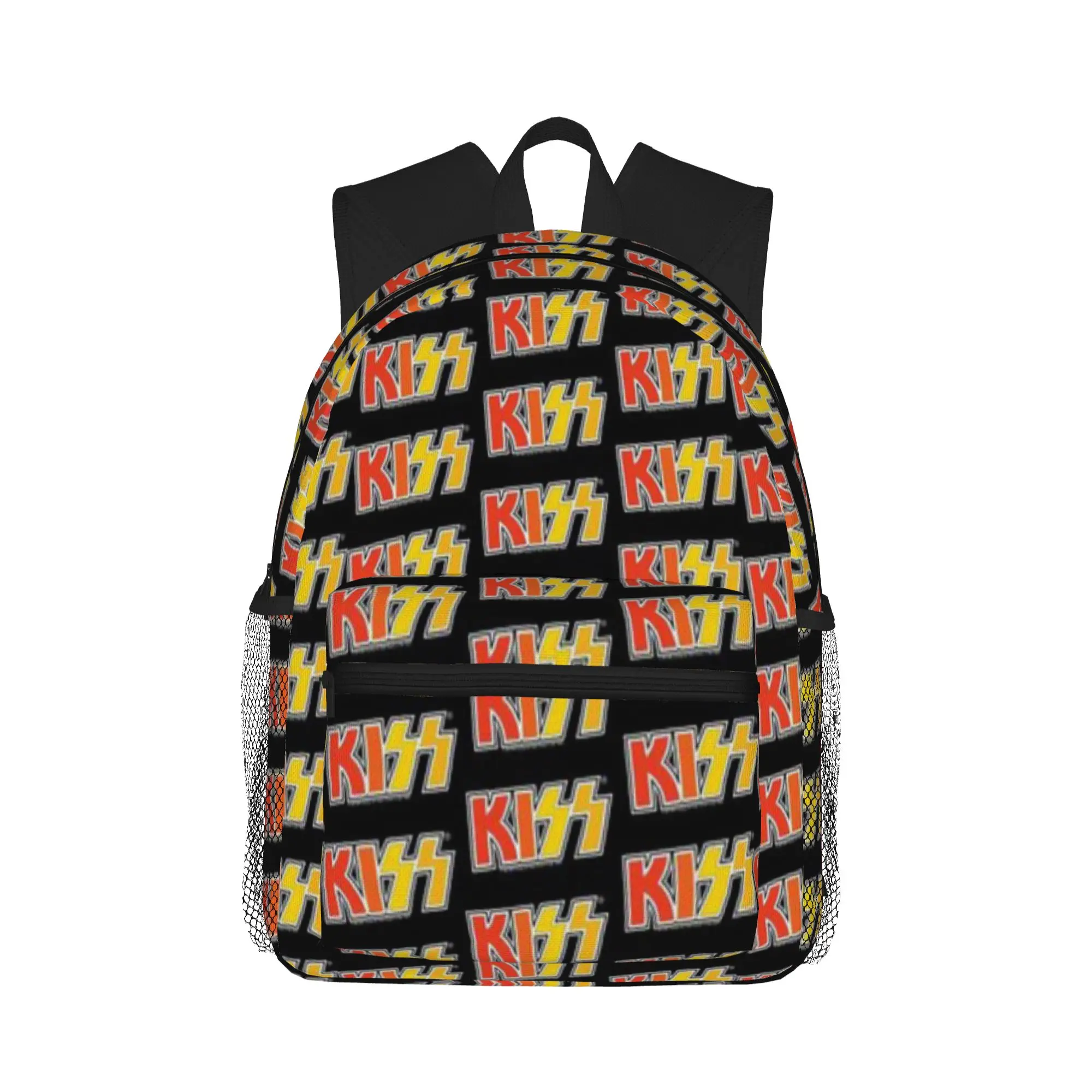 

Kiss Band Halloween Colors Logo Casual Backpack for Students and Adults Backpacks