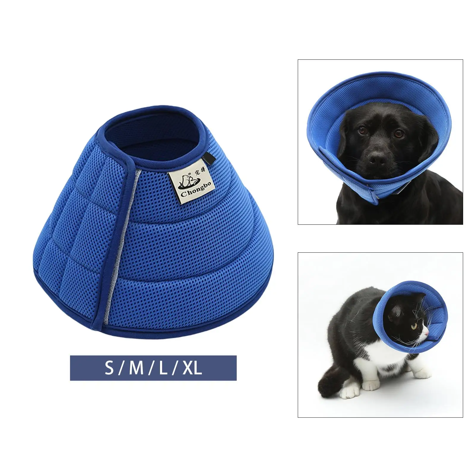 Pets Recovery Collar Stop Licking Protective Cone Comfortable After Surgery Anti