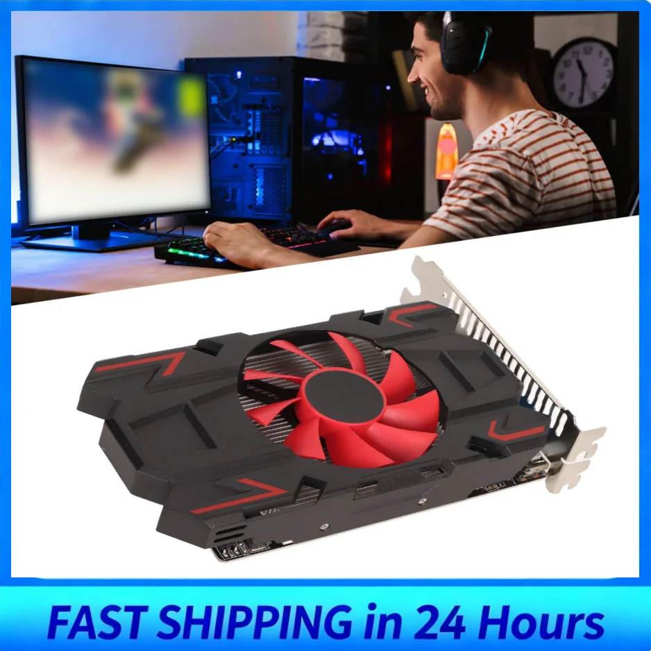 

Видеокарта Тихая работа Простота установки Поддержка DVI VGA HD7670 4 ГБ DDR5 128 бит Plug and Play Игровая видеокарта для офиса