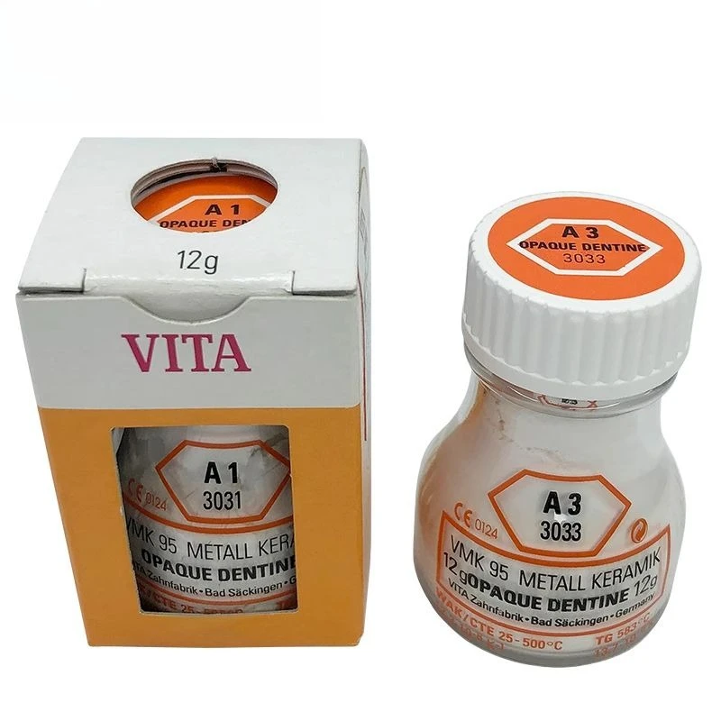 

Dental OD Powder Metal Porcelain VITA Vita Metal Opaque Thin Body Ceramic Powder VMK 95 Opaque Dentine12g Crown Bridge Repair
