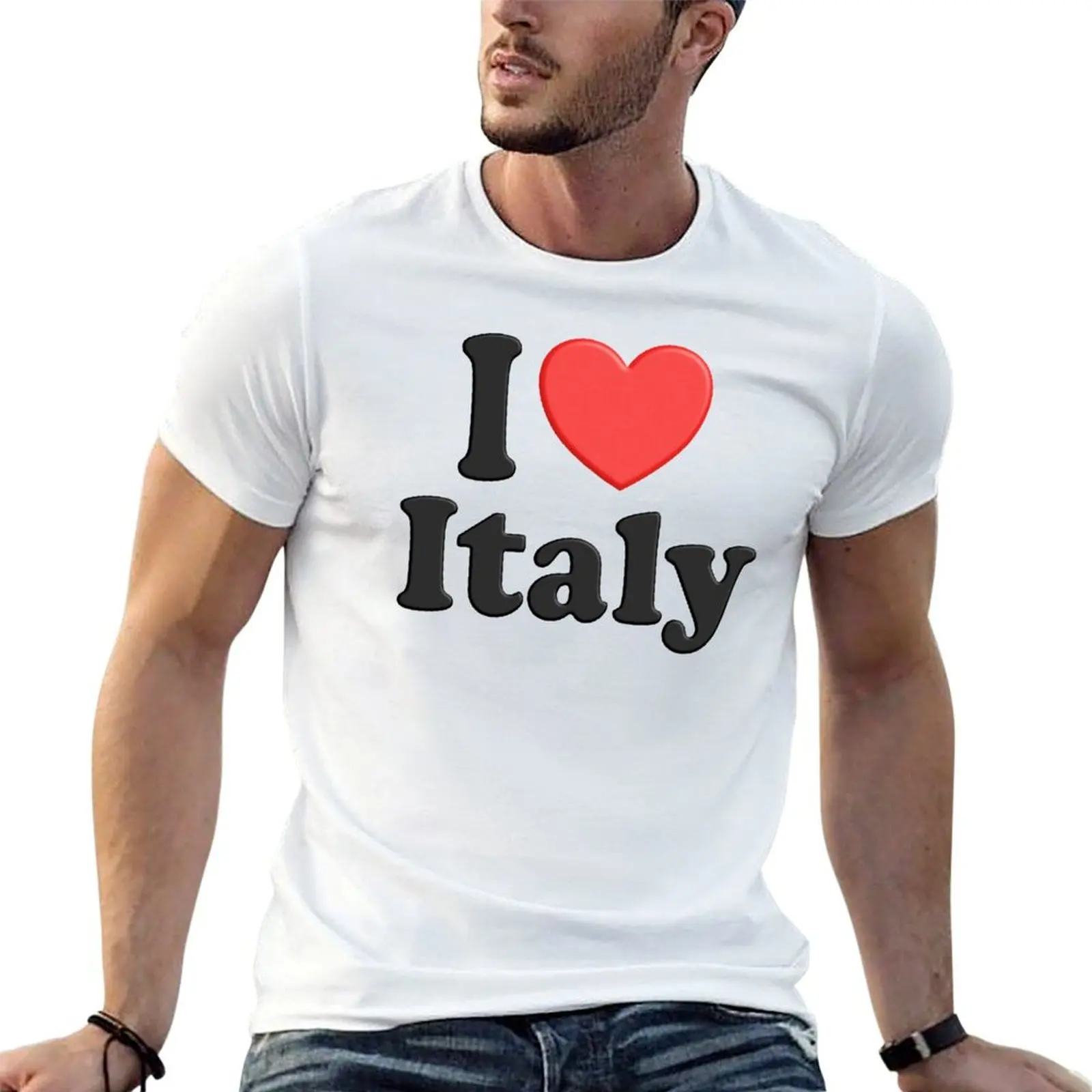 

I Heart Italy - I Love Italy T-Shirt man t shirt graphic man t shirt heavy cotton T-Shirt