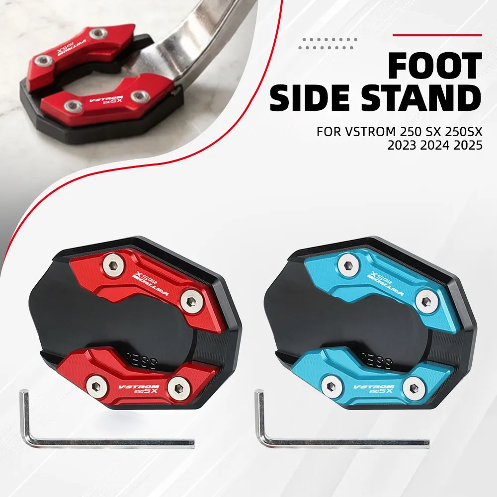 For Suzuki Vstrom 250 SX 250SX 2023 2024 2025 Motorcycle Side Stand Pad Kickstand Enlarger Extension Plate V-STROM SX 250 SX250