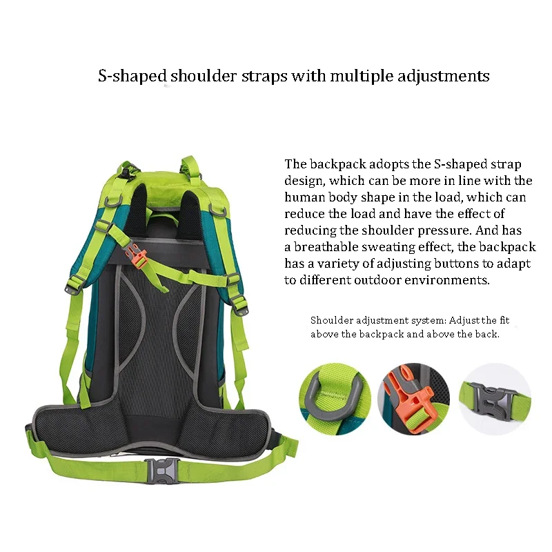 ZHUISHU-Multi-functional Outdoor Backpack, Explosive Mountaineering Sports, Large Capacity, Hiking, 2024