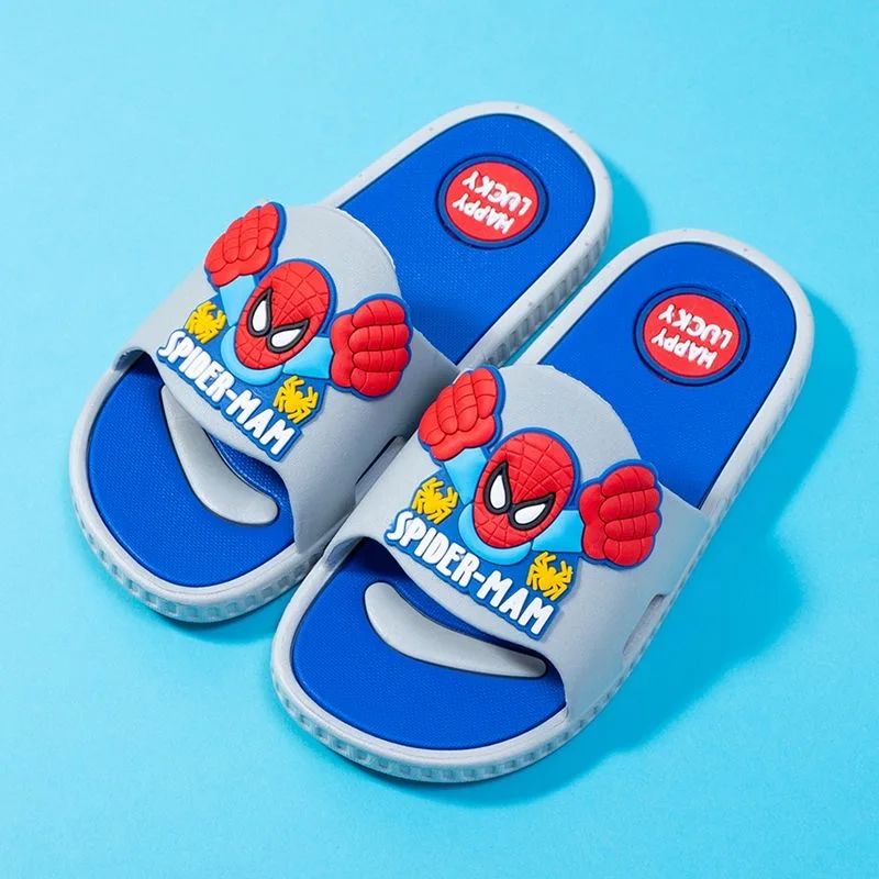 Disney Children\'s Slippers Cartoon Boys\' Summer Home Shoes Boys Sandals Waterproof Anti-slip Kids Garden Shoes Size 24-39