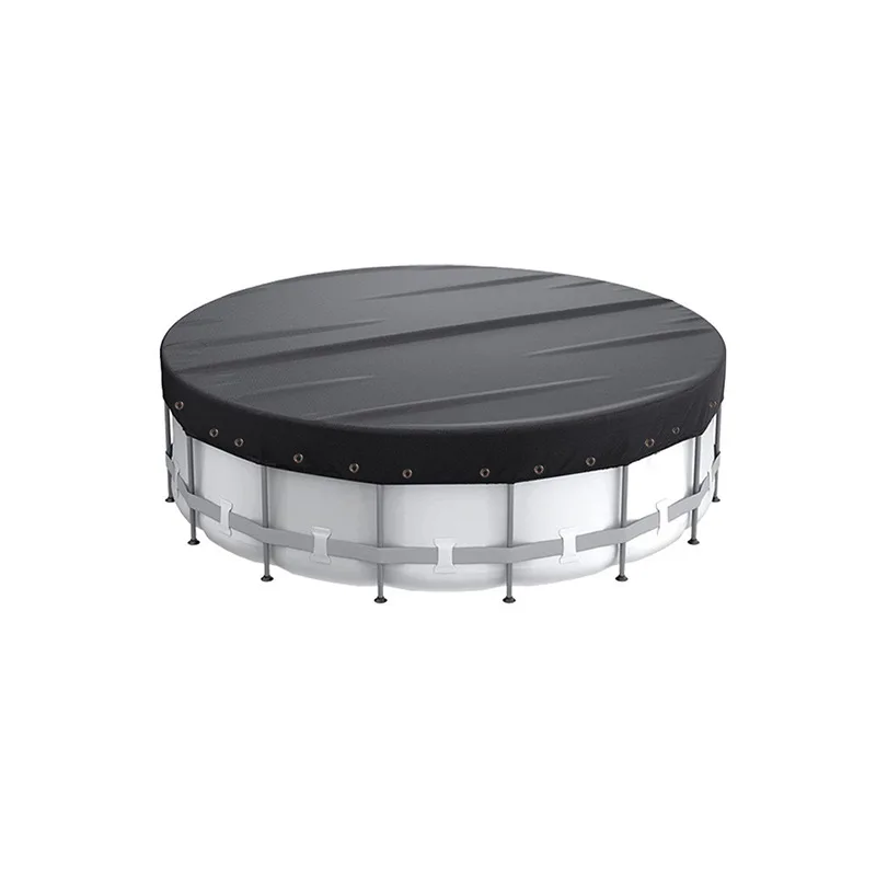 Outdoor pool cover, rainproof round sand pool cover, ground trampoline inflatable hot tub cover