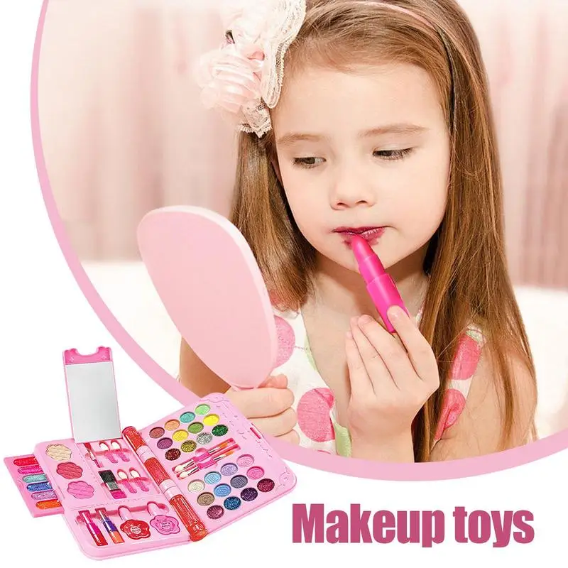 Ensemble de maquillage cosmétique pour petites filles, ensembles de beauté pour enfants, doux, princesse, jeux de simulation, jouets pour enfants de plus de 3 ans