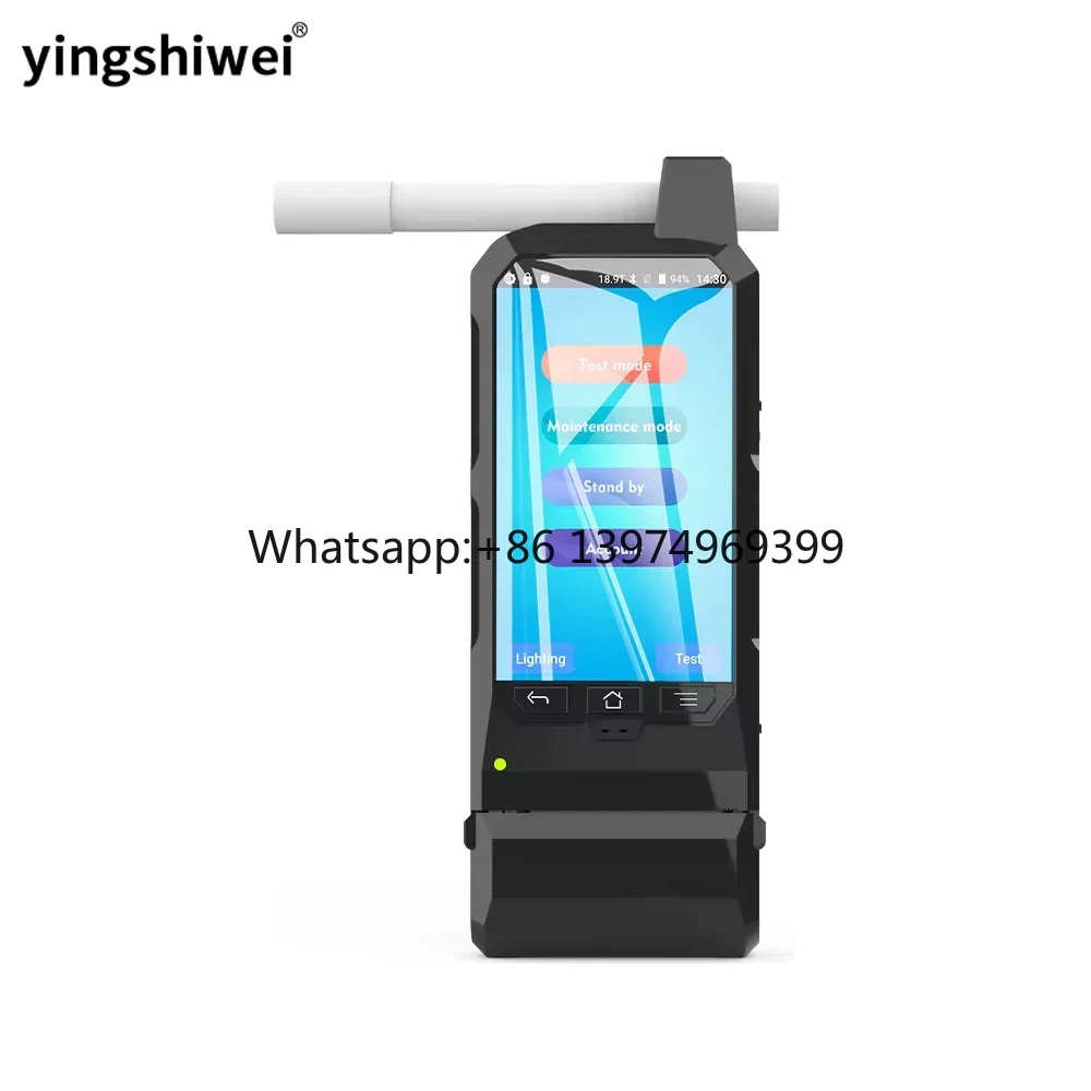 2024 Professional Alcohol Tester Built-in Printer SIM Card Support Real-Time Data Viewing GPS Beidou Positioning 4-inch OLED