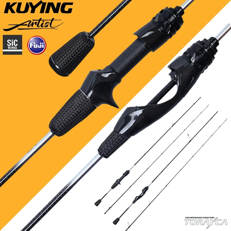 

KUYING 2025 NEW ARTIST River Stream Fishing Lure Rod Spinning Baitcasting 5' 5'6" 6' FUJI SIC UL Ultra Light