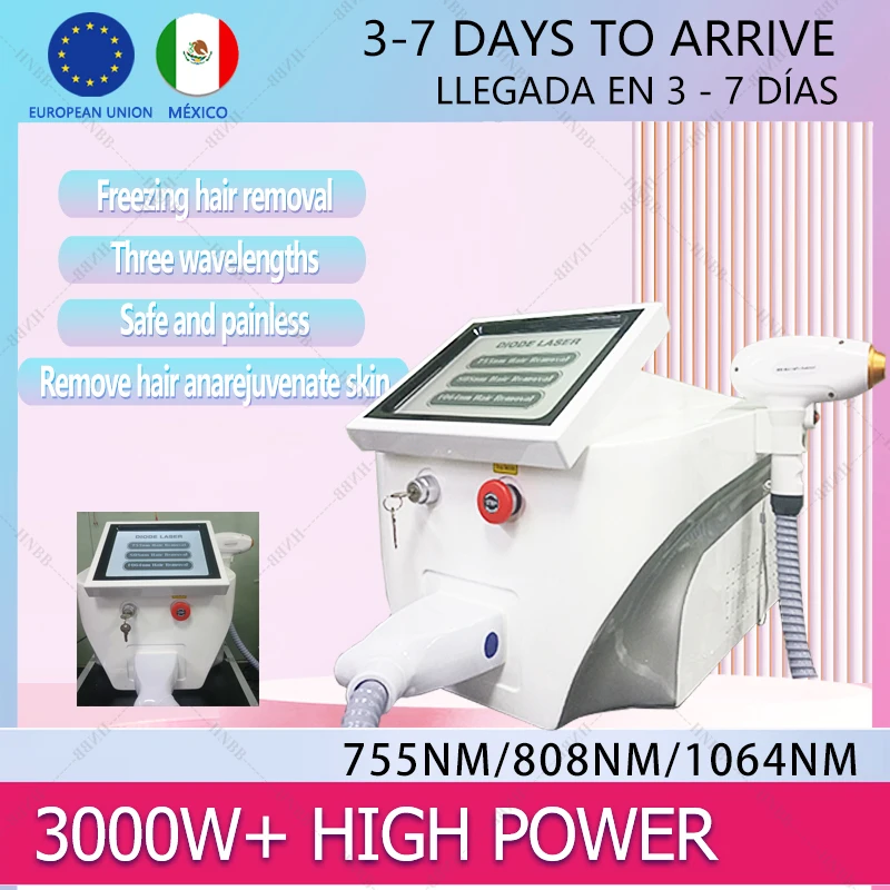 High Power Portable Hair Removal Machine CE Certified 808nm High Power Diode Laser