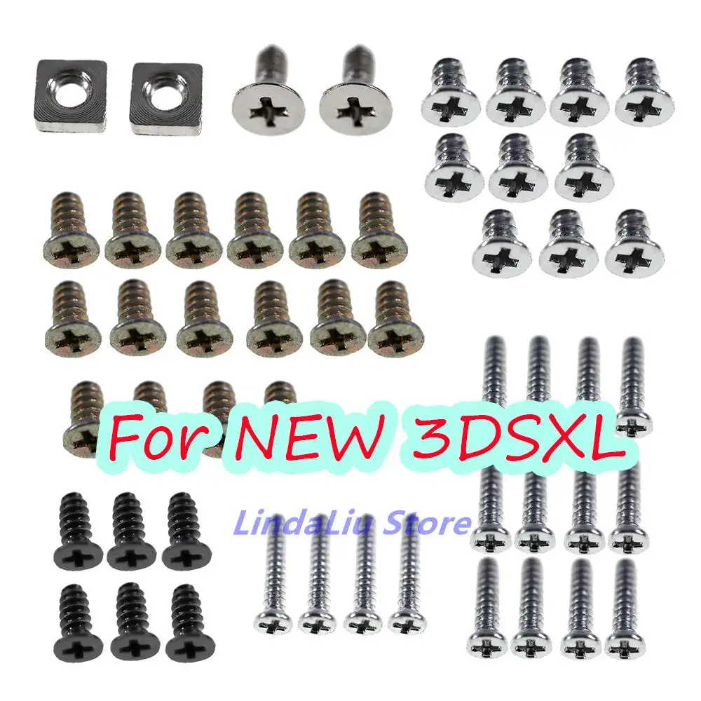 1 ชุดสําหรับ 3 DSXL 3 DSLL สกรูอะไหล่ซ่อมชุดสกรูสําหรับ 3 DSXL LL เกมคอนโซล Shell