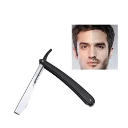 5pcs Adjustable Folding Straight Edge Razor - Stainless Steel Manual Shaver for Beard & Hair Cutting, Barber Tools Kit