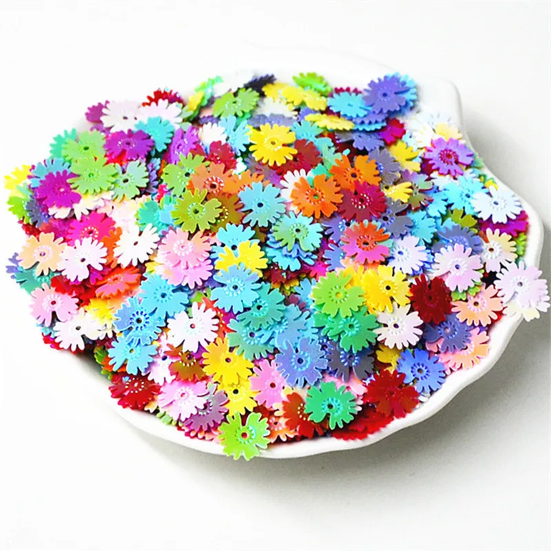 10g Sequins DIY Epoxy Resin Filling Jewelry Mixed Colorful daisies Resin Making Decor Nail Art Polymer Clay Crafts Accessories