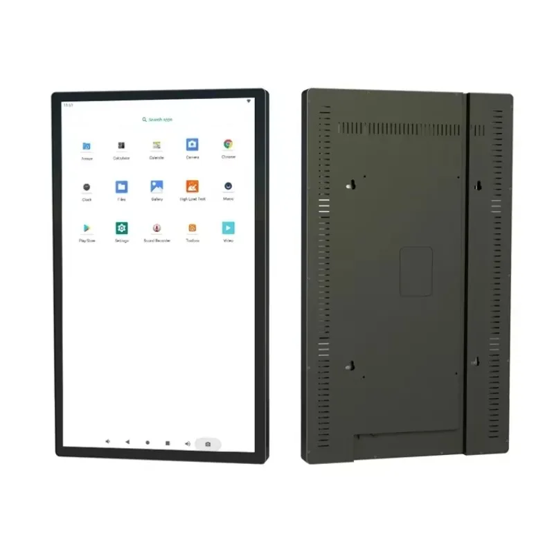 2025OEM 13.3 15.6 18.5 21.5 23.6 27 32 43 inch Touch Flat Wall Mounted Advertising Elevator Display Linux Android All One Panel